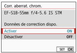 CANON 800D - Correction de l'aberration chromatique - 1