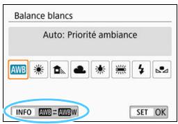CANON 800D - AWB Auto Balance blancs - 1