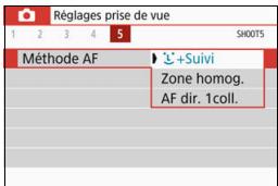 CANON 800D - Sélection de la méthode autofocus - 1