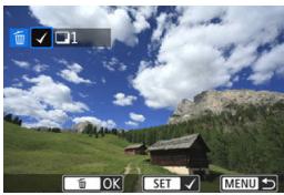 CANON 800D - MENUSélection <  > d'images à effacer par lot - 3