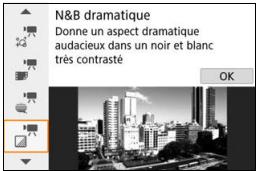 CANON 800D - Sélectionnez un effet de filtré. - 1