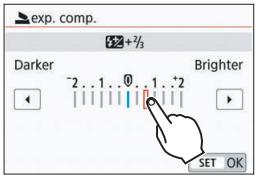 CANON 800D - Example d'écran (affichage de l'échelle) - 1