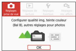 CANON 800D - Fonctions du menu - 1