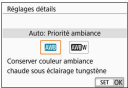 CANON 800D - AWB Auto Balance blancs - 2