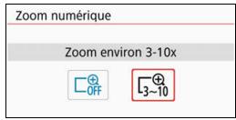 CANON 800D - MENU Utilisation du zoom numérique pour video - 2
