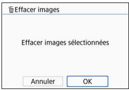 CANON 800D - Sélectionnéz les images à effacer. - 1