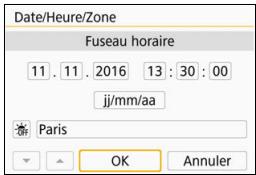 CANON 800D - Reglez l'heure d'été. - 1