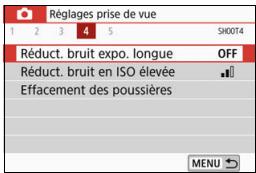 CANON 800D - Réduction du bruit pour les expositions longues - 1