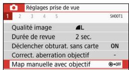 CANON 800D - MENURéglage de la mise au point manuelle électronique avec objectif - 1