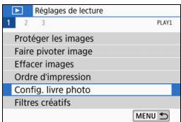CANON 800D - MENUSpecificationd'une imagea la fois - 1