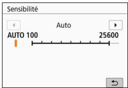 CANON 800D - Réglage automatique de la sensibilité ISO : ISO [AUTO] - 1