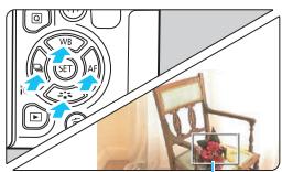 CANON 800D - Affichez le cadre d'agrandissement. - 1