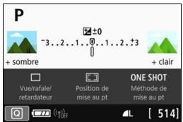 CANON 800D - Fonctions de la touche INFO - 3