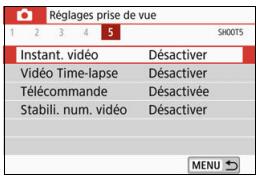 CANON 800D - Continuez à enregistrer d'autres instantanés video. - 1