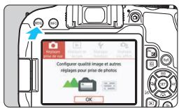 CANON 800D - MENU Réglage de la date, de l'heure et de la zone - 1