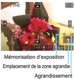 CANON 800D - Déplacez le cadre d'agrandissement. - 1