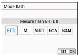 CANON 800D - Mode de flash - 2