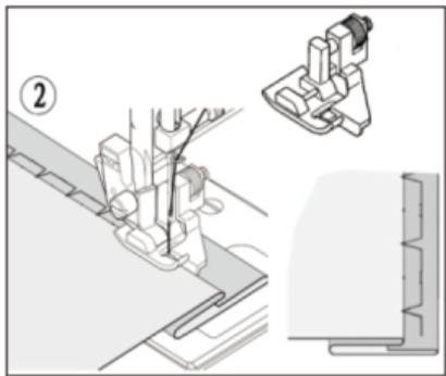 THOMSON CREATION TH20SW - COUTURE D'UN OURLET INVISIBLE - 6