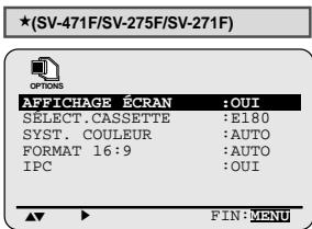 SAMSUNG SV271F - Affichez/masquez les informations à l'écran - 2