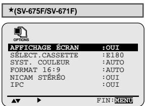 SAMSUNG SV271F - Affichez/masquez les informations à l'écran - 1