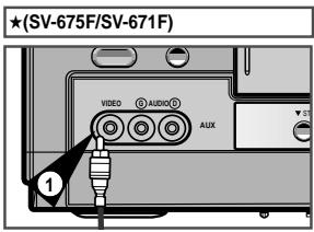 SAMSUNG SV271F - Connectez un apparéil auxiliaire A/V en façade  (SV-675F/SV-671F seulement) - 2