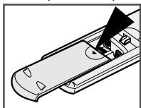 SAMSUNG SV271F - Insérez les piles dans la télécommande - 1