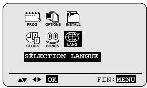 SAMSUNG SV271F - Choisissez la langue d'affichage - 1
