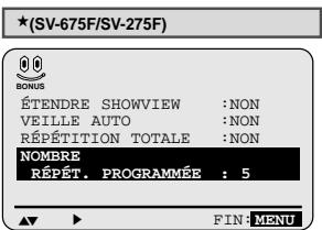 SAMSUNG SV271F - Réglez la lecture en répétition programme - 1