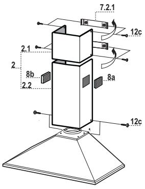FALCON RHMDC110WH - Cheminée inférieure - 1