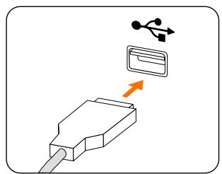 LENOVO 510S-08iRL - Connexion du clavier et de la souris - 1