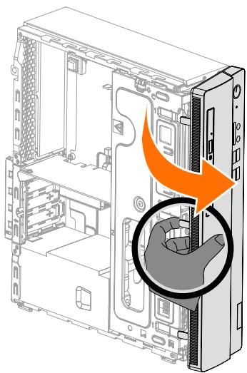 LENOVO 510S-08iRL - Retrait du cache avant - 1