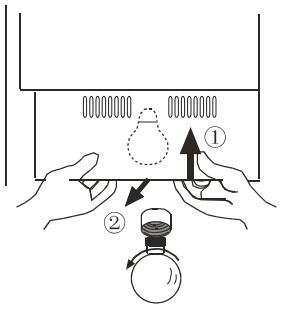 HAIER HRF-660AA - Remplacement de l'ampoule située dans le compartmentement supérieur du réfrigérateur - 1