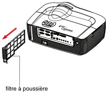 OPTOMAR HD36 - Remplacement du filtré anti-poussière - 1