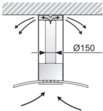 NEFF I89D55NOINOX - Mode air recyclé - 1