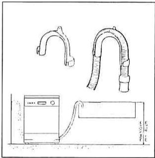 INDESIT D65 - Branchement au tuyau d'évacuation - 1