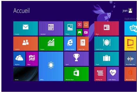 ASUS T100CHI-FGO01B - Écran d'accueil - 1