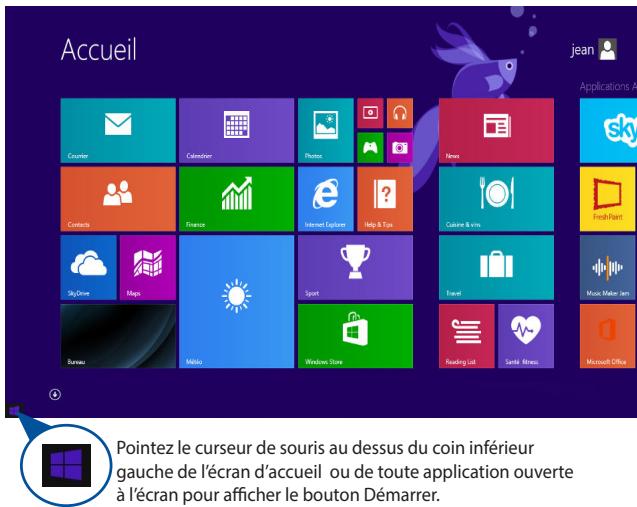 ASUS T100CHI-FGO01B - Bouton Demarrer de I'ecran d'accueil - 1