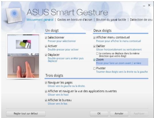 ASUS T100CHI-FGO01B - Activer les fonctionnalités multi-gestes à trois doigts - 3