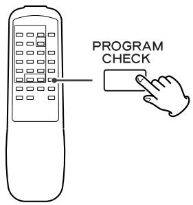 TEAC PD-D2620 - Pour vérifier l'order de la liste programmée - 1