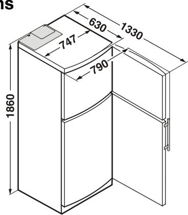 LIEBHERR CTNES 4753-2 - Dimensions - 1