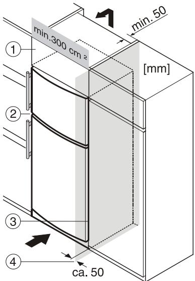LIEBHERR CTNES 4753-2 - Insertion entre deux éléments de cuisine - 1