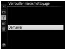 NIKON D3300+18-105VR+FT+86 - Sélectionnez Verrouiller miroir/ nettoyage. - 2