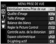 NIKON D3300+18-105VR+FT+86 - Menu Prise de vue : options de prise de vue - 3