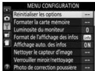 NIKON D3300+18-105VR+FT+86 - Menu Configuration : paramétrage de l'appareil photo - 3