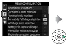 NIKON D3300+18-105VR+FT+86 - Menu Configuration : paramétrage de l'appareil photo - 2