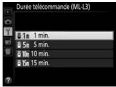 NIKON D3300+18-105VR+FT+86 - Durée télékomande (ML-L3) - 2