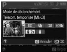 NIKON D3300+18-105VR+FT+86 - Utilisation d'une télécommande ML-L3 (en option) - 3