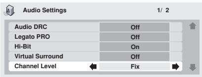 PIONEER DV 757 Al - Appuyez sur SETUP et selectionnez 'Audio Settings' sur l'affichage OSD. - 1