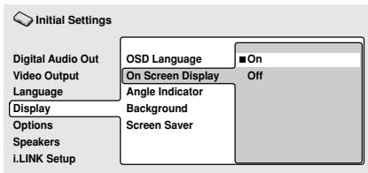 PIONEER DV 757 Al - On Screen Display (Affichage OSD) - 1