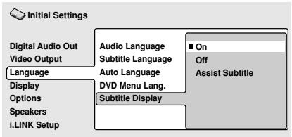 PIONEER DV 757 Al - Subtitle Display - 1